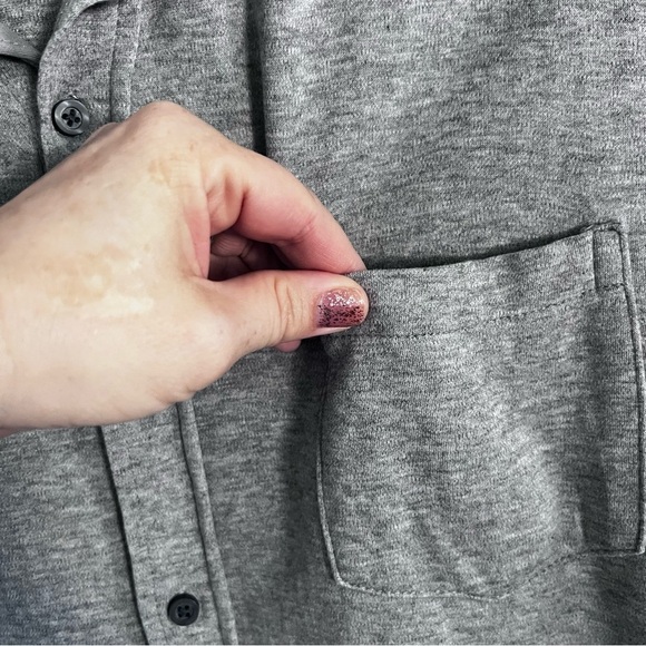 Giasone Men’s Long Sleeve Cotton Lyocell Button Down Shirt in Gray size Large - Picture 6 of 10